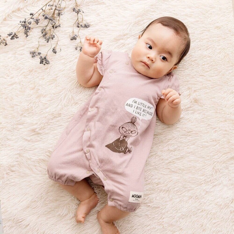 日本直購 MOOMINBABY 嚕嚕米、小不點 女寶寶包屁衣