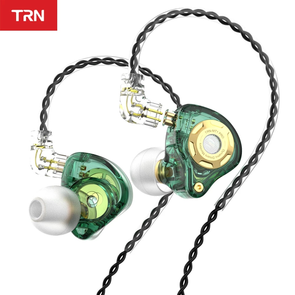 Trn MT1 PRO HiFI動圈驅動入耳式耳機重低音運動耳機音樂耳機2PIN線VX MT1 CS2 V90S EDC