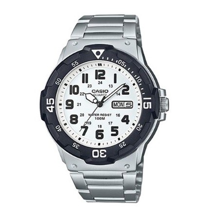 【CASIO 卡西歐】潛水風格不鏽鋼腕錶-白面 MRW-200HD-7BVDF