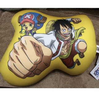 正版航海王ONE PIECE 最後一擊款 準備好了款 泡沫粒子抱枕 魯夫+喬巴絨毛泡沫粒子抱枕 倚靠枕 午安枕 抱枕