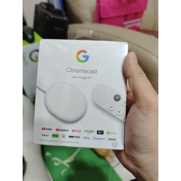 全新 chromecast with google tv 白色 第4代