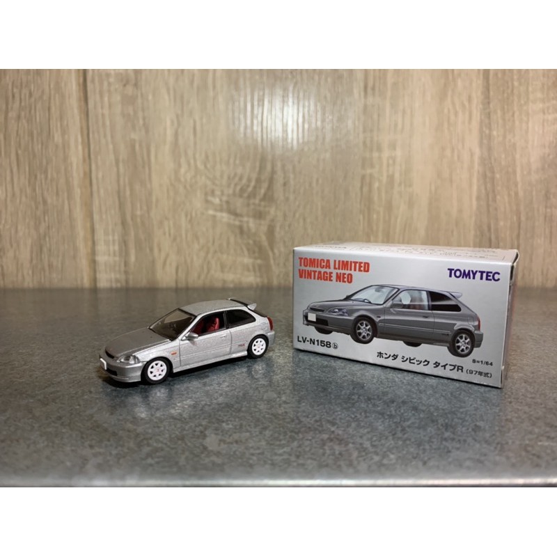 TOMICA 多美 TLV-N158b Honda Civic Type R 銀色 K8 三門 1:64 模型車