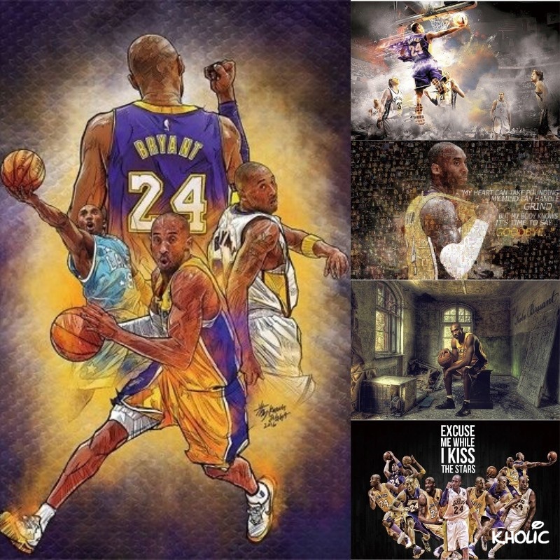 Kobe, NBA,木製拼圖,300/520/1000 片拼圖,玩具 [無照片海報]