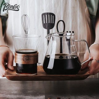 Bincoo咖啡分享壺玻璃咖啡器具分享壺簡約耐熱耐高溫手沖咖啡壺套裝簡易掛耳