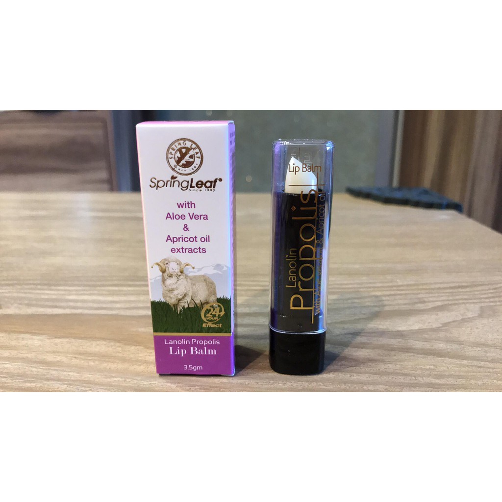 【澳洲Homart】Spring Leaf 綠芙綿羊油蜂膠護唇膏Propolis Lip 超新鮮現貨不用等