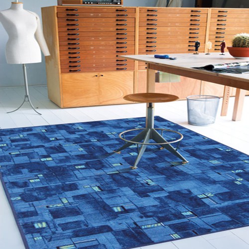 【范登伯格】 星辰時尚地毯-藍-100x150cm