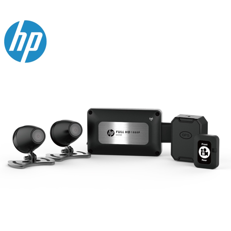 HP 惠普 M550【聊聊優惠/送64G】高畫質雙鏡頭GPS機車行車紀錄器【新世野數位】