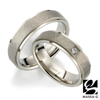 MASSA-G DECO系列 Double Ring Promise 鈦金戒