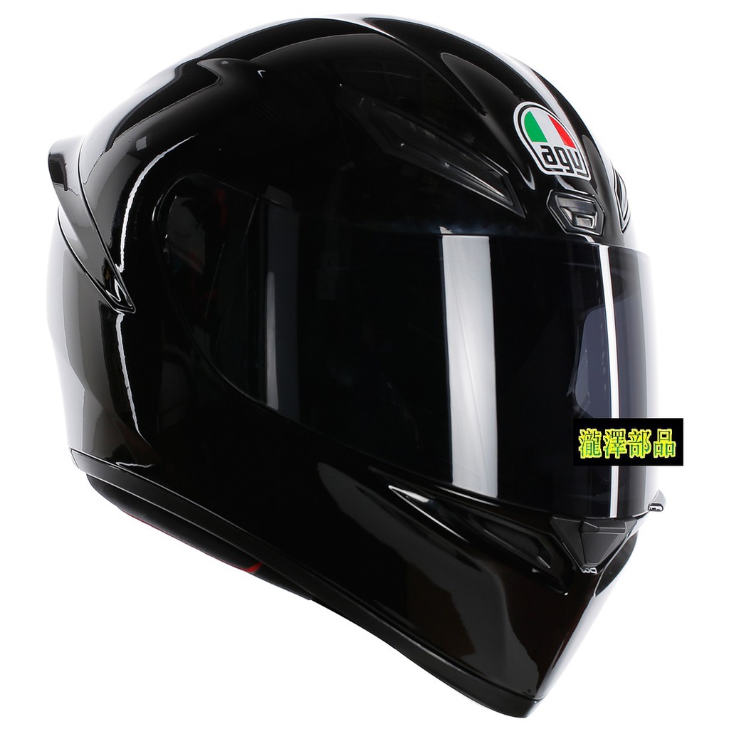 瀧澤部品 義大利 AGV K1 全罩安全帽 亮黑 K-1 素色 透氣舒適 內襯全可拆 雙D扣 亞洲版 輕量