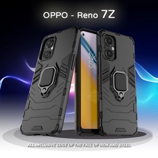 OPPO Reno7Z 黑豹 鋼鐵人/俠 磁吸 指環扣 支架 手機殼 盔甲 防摔殼 保護殼