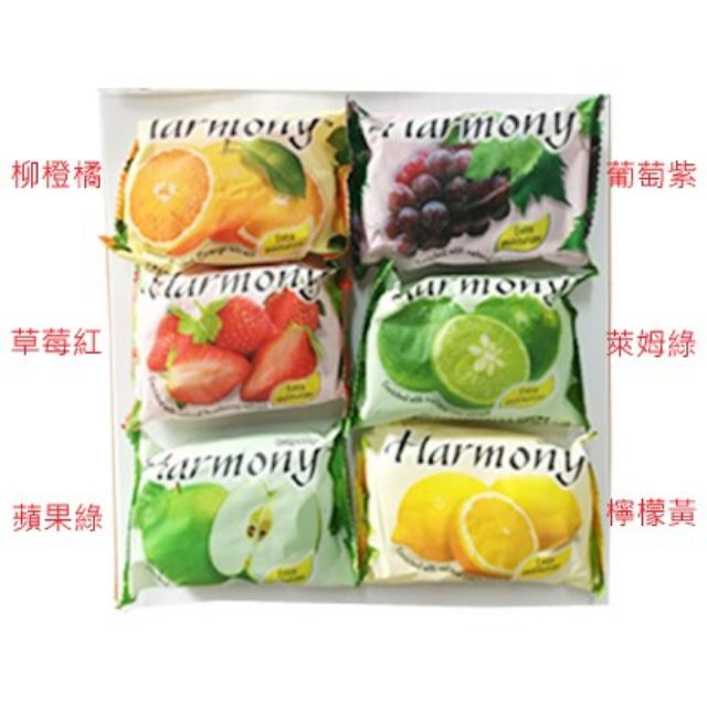 Harmony 進口水果香皂 75g 六款供選

青蘋果

葡萄

草莓

檸檬

柳橙

萊姆