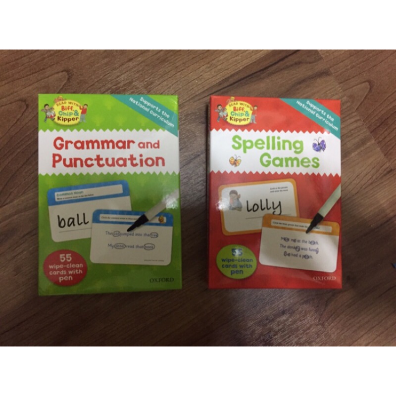 牛津樹 Oxford spelling games &amp; Grammar and punctuation cards