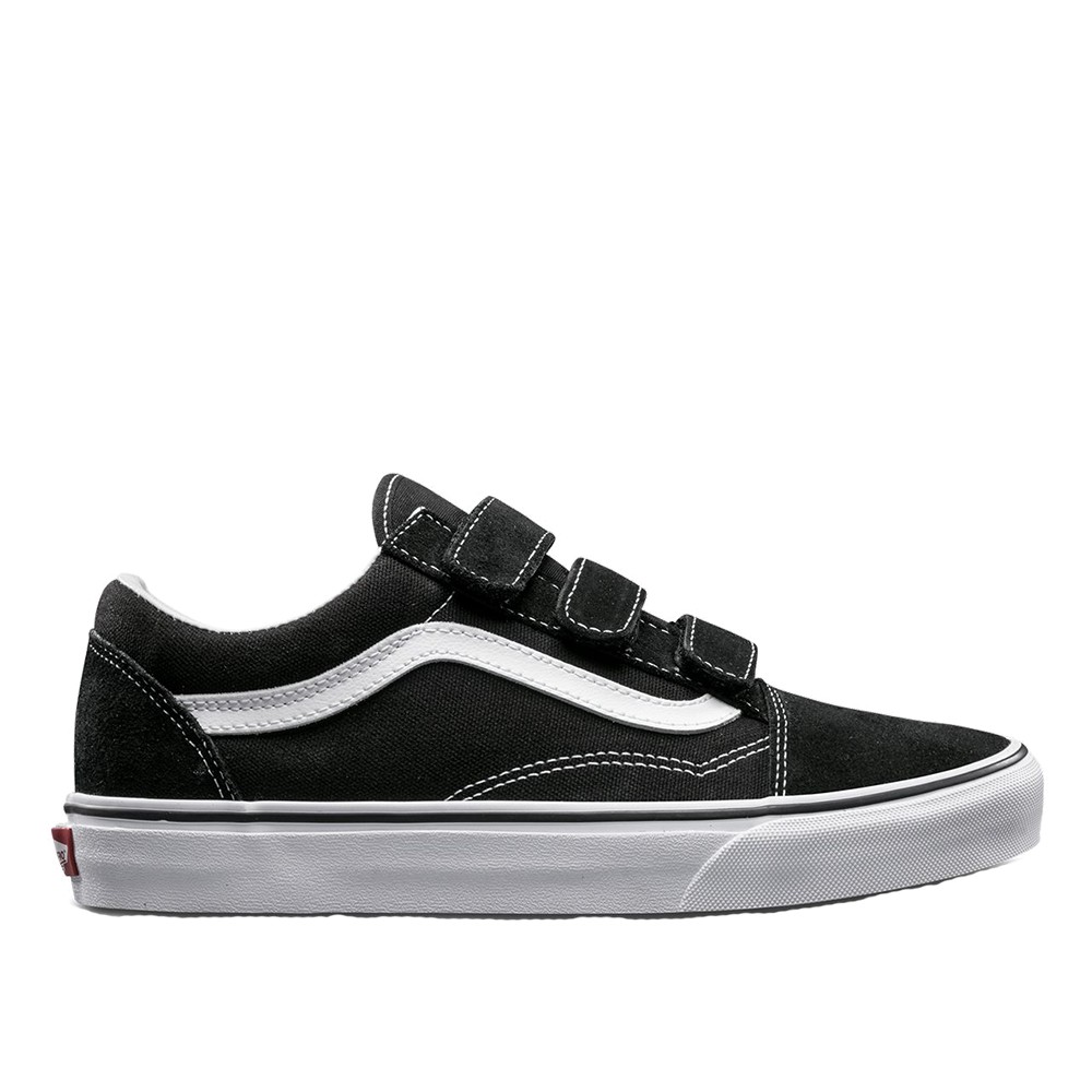 VANS OLD SKOOL V BLACK WHITE 魔鬼氈 黑白【A-KAY0 5折】【VN0A3D29OIU】