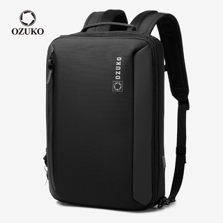 Ozuko 多功能男士防水 USB 充電 15.6 英寸筆記本電腦揹包旅行商務包