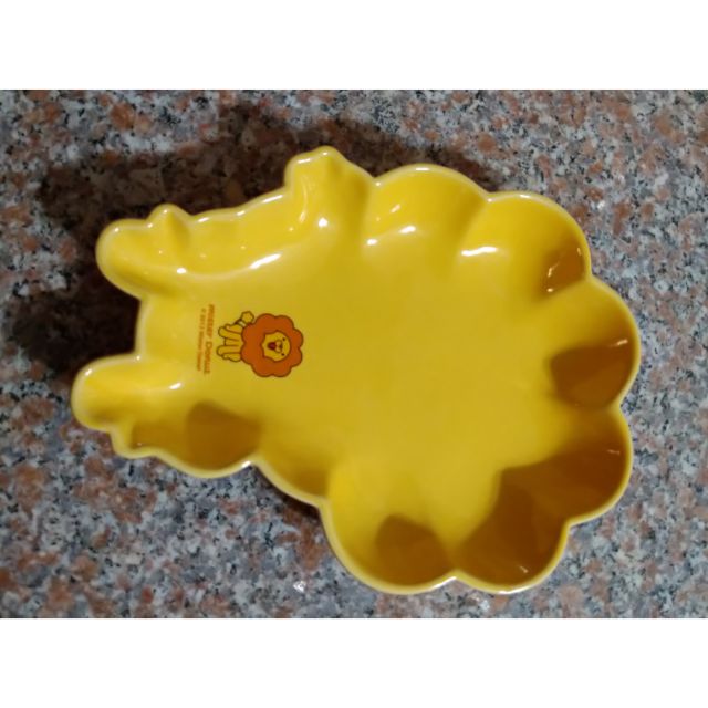 全新 Mister Donut 波堤獅 造型陶瓷盤 點心盤