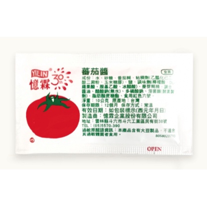 §洺禾§附發票§ 憶霖 番茄醬 蕃茄醬 10g 小包裝 便利包 【2025.03.20】