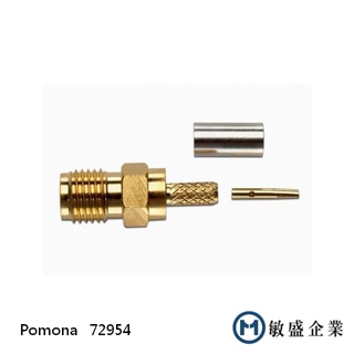 (敏盛企業) Pomona 72954 SMA 50 Ω 插孔 , 直插壓接