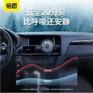 【熱賣】Baseus 倍思 車用空調扇 出風口風扇 後座車用風扇 USB風扇 一款可以安裝在冷氣口的