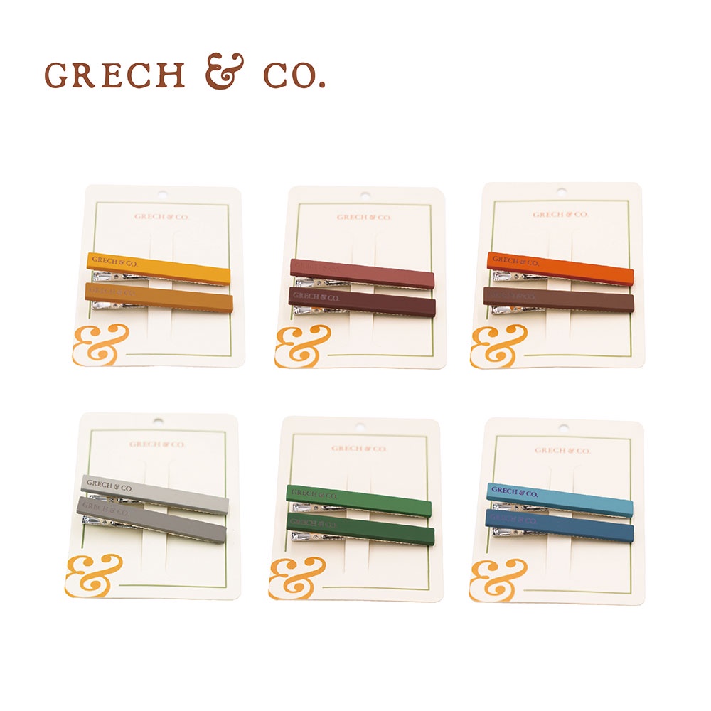 丹麥Grech&Co. 雙色調髮夾二入組 多色可選 小孩大人適用 親子髮夾