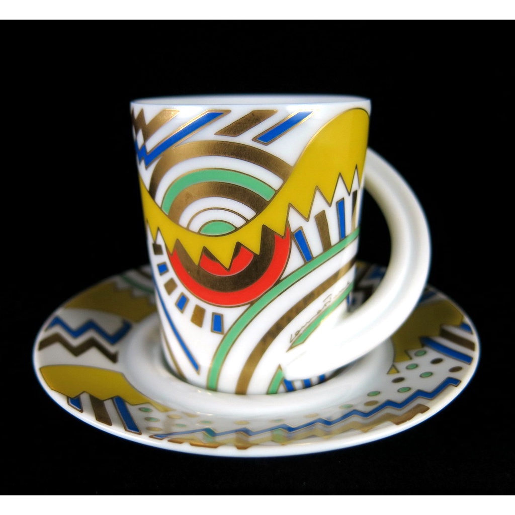 德國Rosenthal 設計師系列Cupola咖啡杯盤組-E