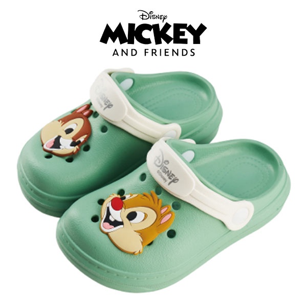 【Disney 迪士尼】迪士尼童鞋 奇奇蒂蒂 防水 布希 洞洞鞋 涼鞋 拖鞋