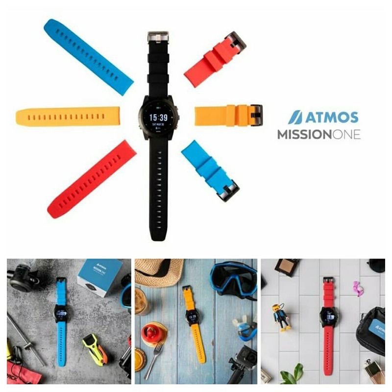 ATMOS MISSION ONE 原廠/潛水電腦錶帶(紅