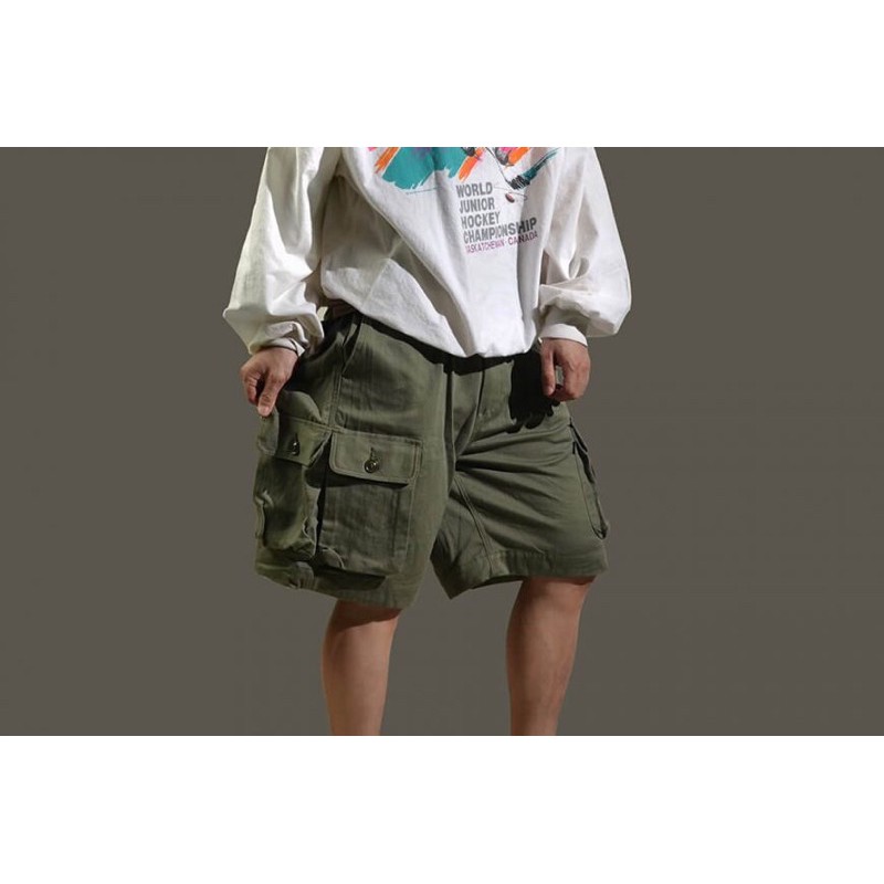 天福哥19 S/S S.h.owin Cargo Shorts軍綠短褲