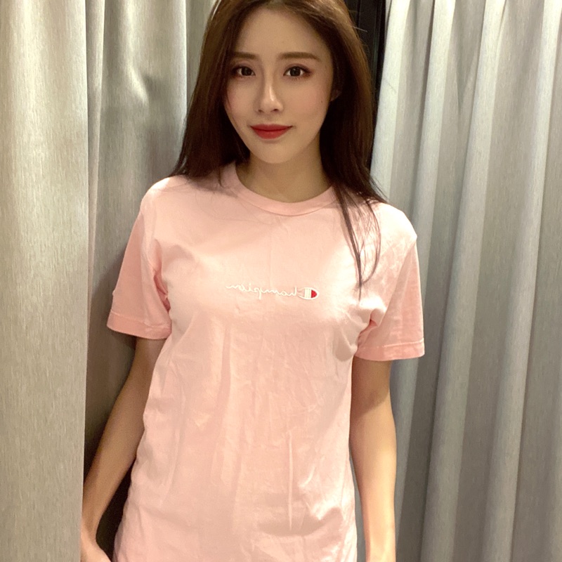 Champion圓領粉紅T-shirt