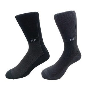 三合豐 ELF, MIT 紳士襪/西裝襪, 直紋彈性細針刺繡 款