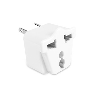 【福利品】群加 PowerSync 旅行用轉接頭扁腳+圓形接地轉2P8字扁腳(TPATM1AB9A)