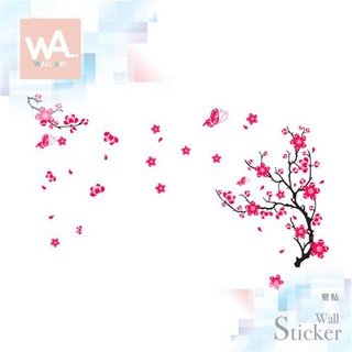 wall art 臺中現貨 無痕設計壁貼 不傷牆面 展覽客廳佈置 創意diy 裝飾 中國風 梅花 踏雪尋梅 739