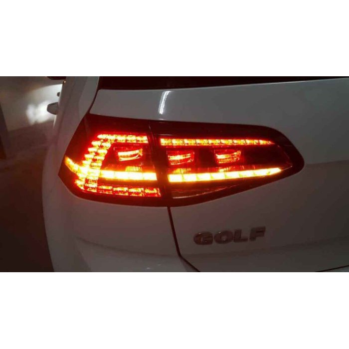 巨城汽車精品 VW 福斯 GOLF7 GOLF 7代 12 13 14 GTI 樣式 紅白 全 LED 光柱 尾燈