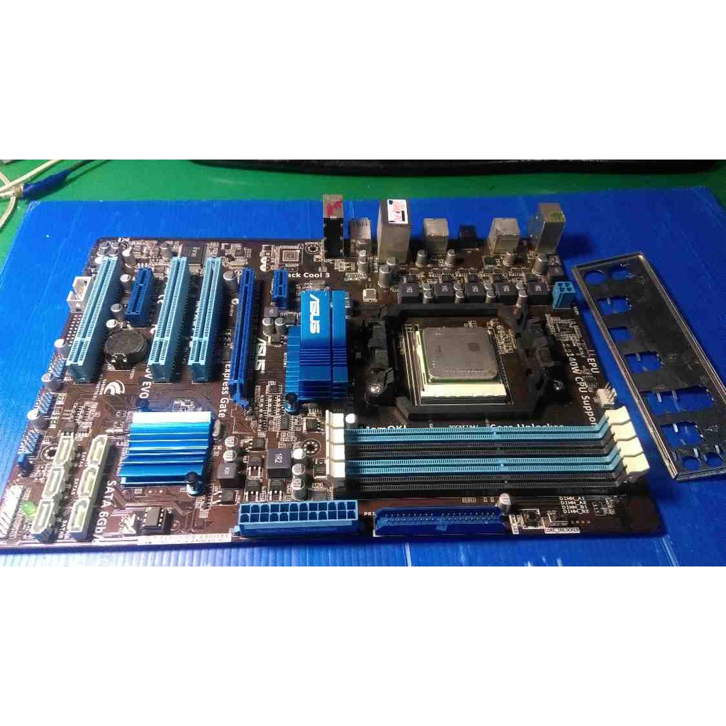 【老農夫】華碩 ASUS M4A87TD DDR3 AM3 主機板 含檔板 +CPU AM3 2500