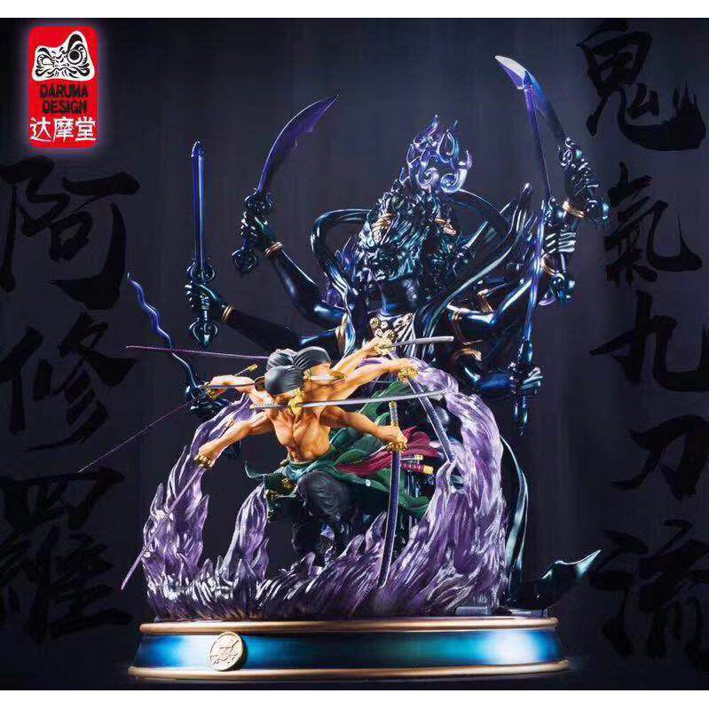 Queen 海賊王gk 達摩堂索隆鬼氣九刀流手辦定制限量雕像 蝦皮購物