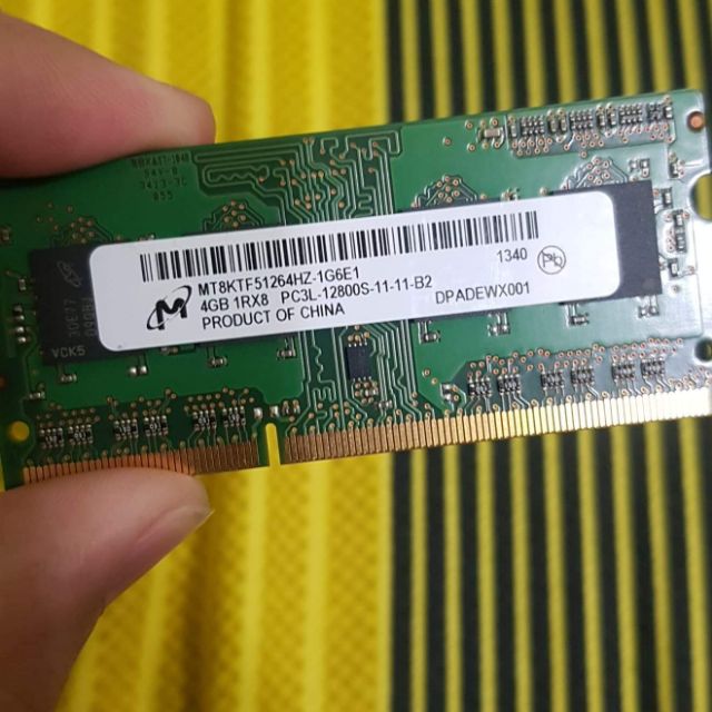 美光 DDR3L 4G 1600 筆電記憶體