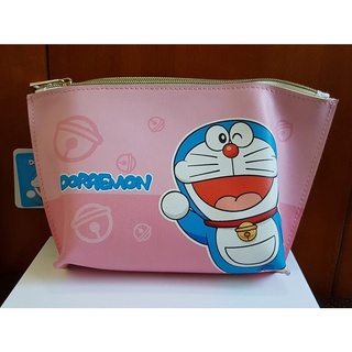 正版2款 拉拉熊 牛奶熊 Rilakkuma 小叮噹 哆啦ㄟ夢 皮革三角 化妝包 收納包萬用包 筆袋 大容量 禮物
