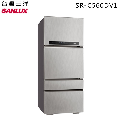 SANLUX 台灣三洋 ( SR-C560DV1 ) 560公升 變頻ECO節能四門電冰箱