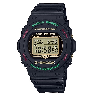 CASIO卡西歐G-SHOCK DW-5700TH-1 紅綠雙色為靈感設計45.4mm