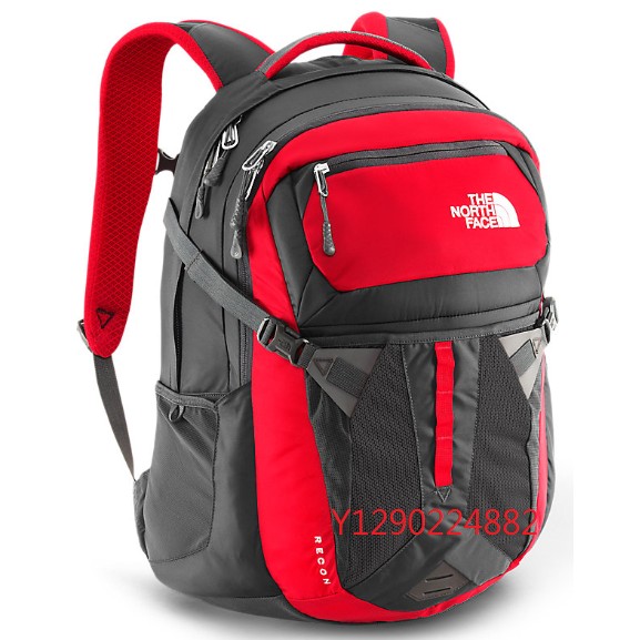 全新款The North Face RECON 31公升15吋電腦包/背包/登山包/學生包-紅色