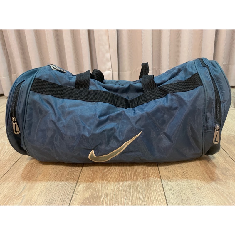 二手 Nike 旅行袋 圓筒包 運動提袋 藍色