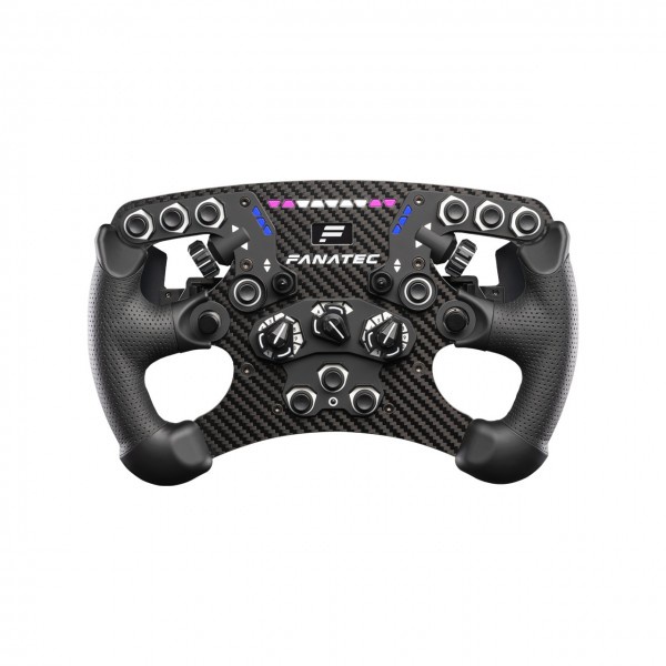 Fanatec R270 ClubSport Formula V2.5 液晶數顯磁吸換檔撥片碳纖維 F1透氣真皮方向盤