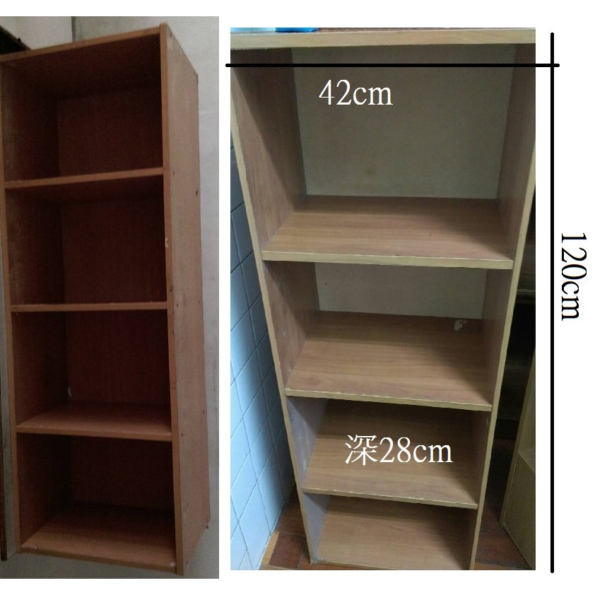 剩1個【自行載運】二手四層櫃 書櫃 櫥櫃 收納櫃 置物櫃 壁櫃 資料櫃 文件櫃 套房 雅房 租屋 床頭櫃 書櫃 文書櫃