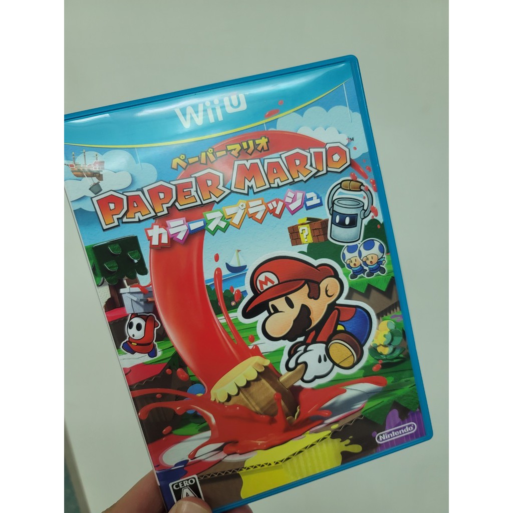 【Wii U】二手 紙片瑪利歐 色彩噴濺 Paper Mario 純日文