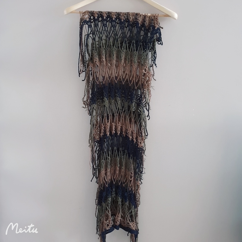 金安德森 編織感 多色 圍巾 慵懶感 隨性風