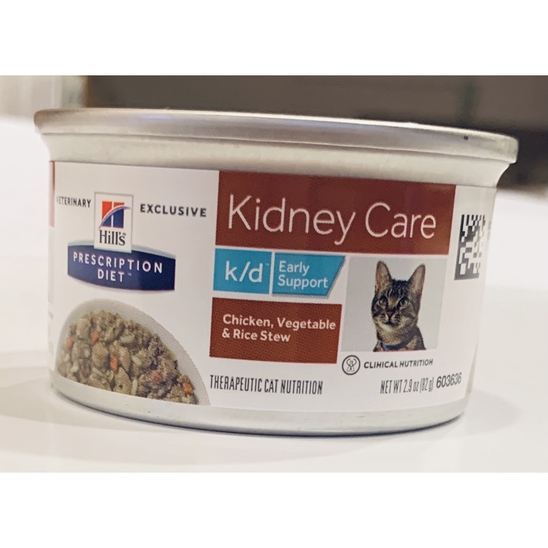 Hill’s 希爾思 貓 kd k/d 雞肉燉蔬菜及米罐頭 82g 腎臟處方 KD 希爾斯 603636