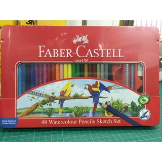 德國 輝柏 Faber-Castell 鐵盒 水性 色鉛筆~48色
