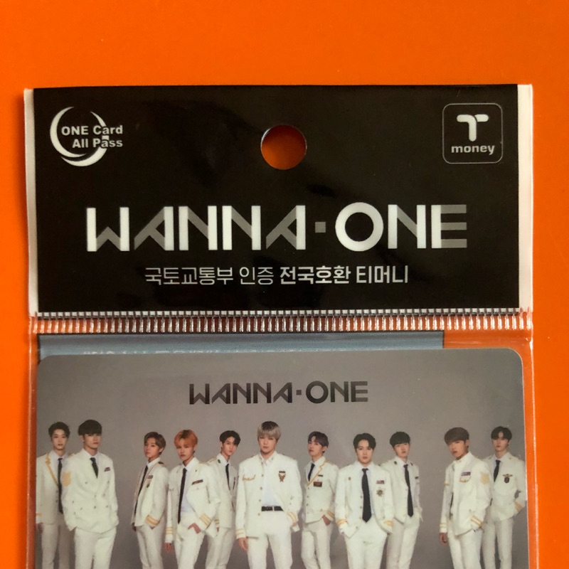 韓國 交通卡 Wanna One Tmoney卡 白版
