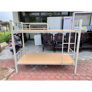 香榭二手傢俱*全新品 灰白色單人3尺 角管雙層床-鐵床-鐵製床架-上下舖-上下床-子母床-遊戲床-兒童床-宿舍床-高腳床
