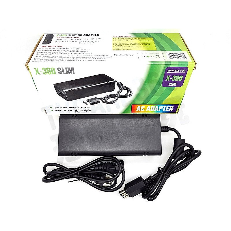 XBOX360SLIM 副廠變壓器 電源供應器 電源線 100V-240V(內搭高散熱風扇，不易發燙) 【台中恐龍電玩】