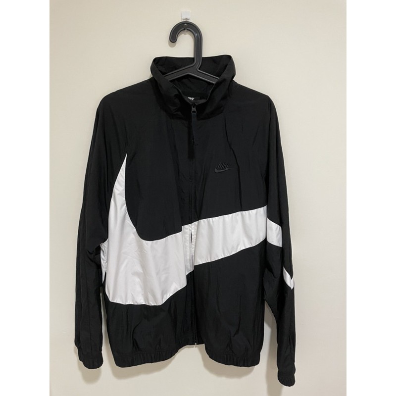 NIKE SPTCAS BIG SWOOSH HOODIE JACKET衝鋒外套 黑